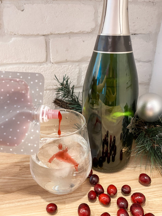 Sirop de canneberge à l’érable pour Kir de Noël
