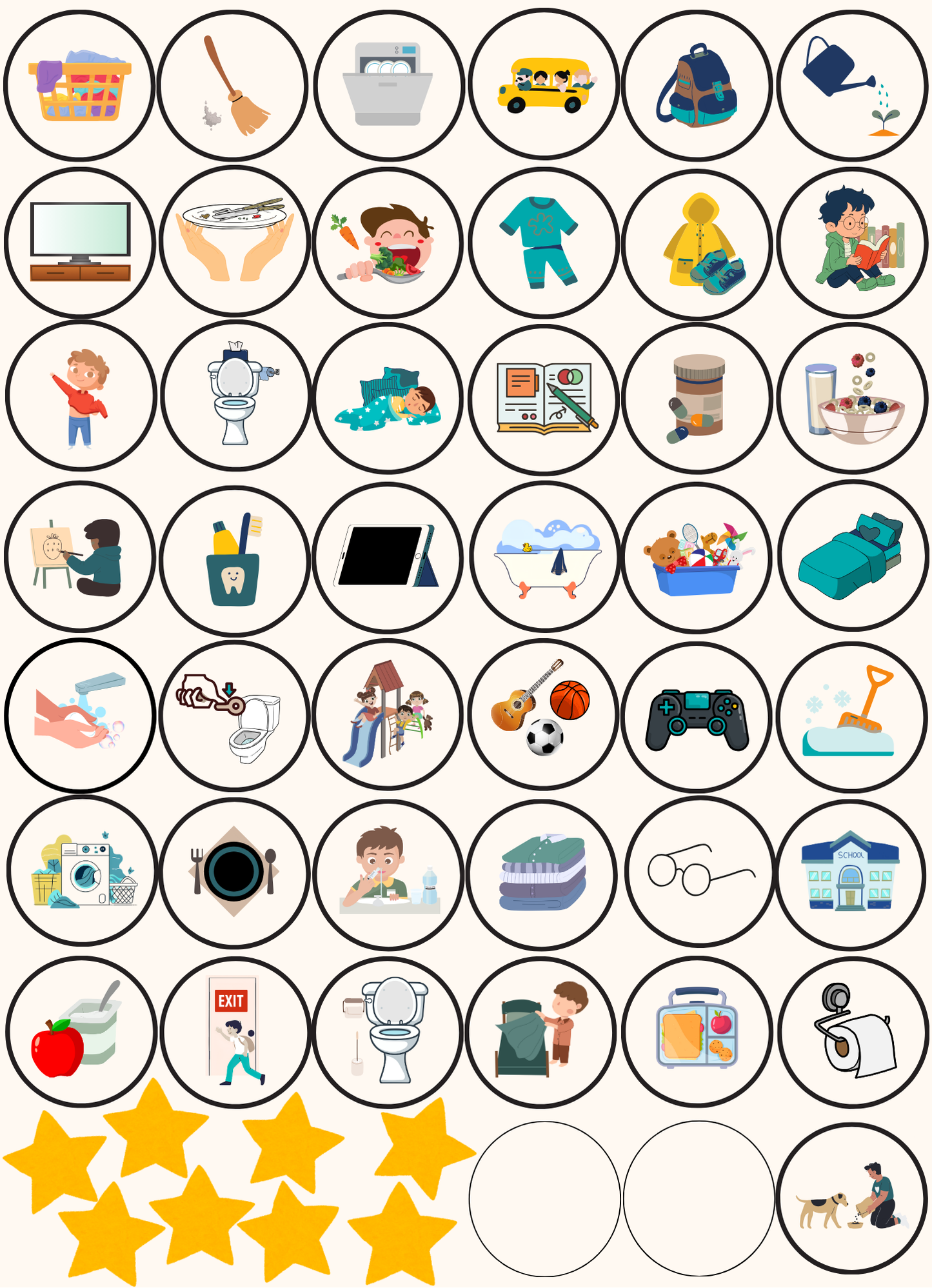 Tableau magnétique de routine pour enfants BLEU – Tableau de récompense pour le comportement – Liste de responsabilités - entraînement à la propreté