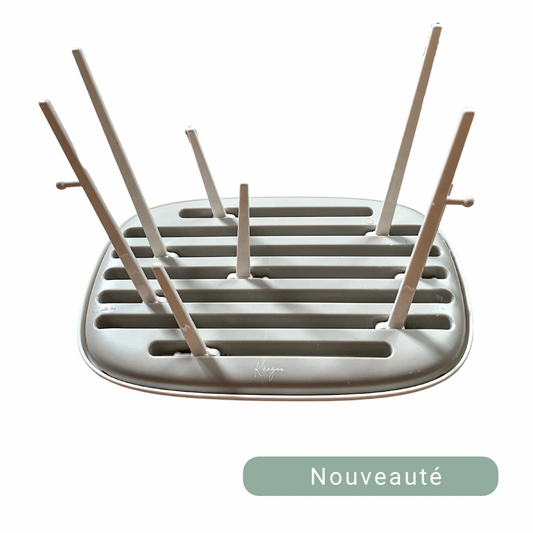 Égouttoir Séchoir à bouteilles, biberons et pochettes alimentaires réutilisables