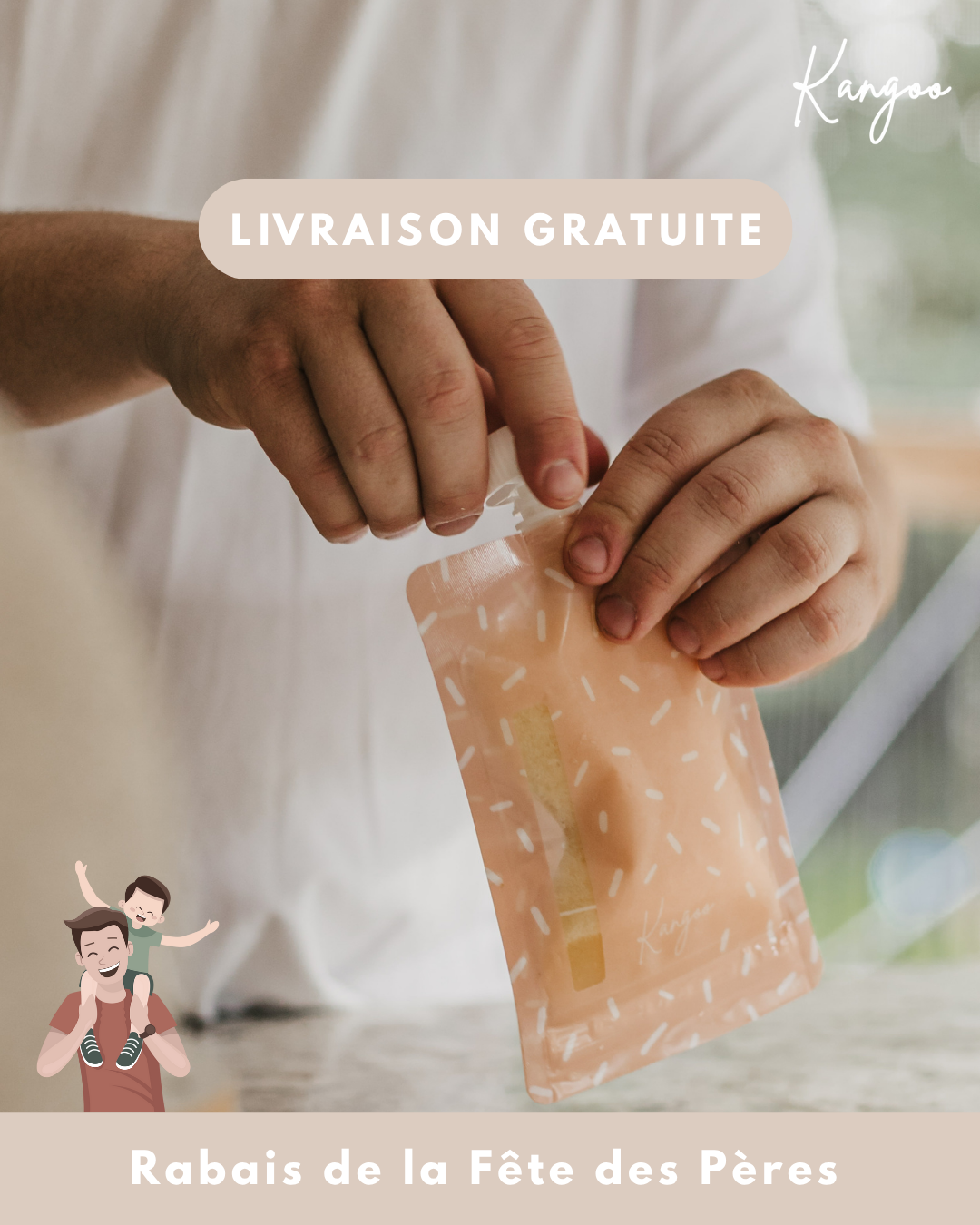 LIQUIDATION - Pochettes Alimentaires Réutilisables BOHO (ensemble de 6)